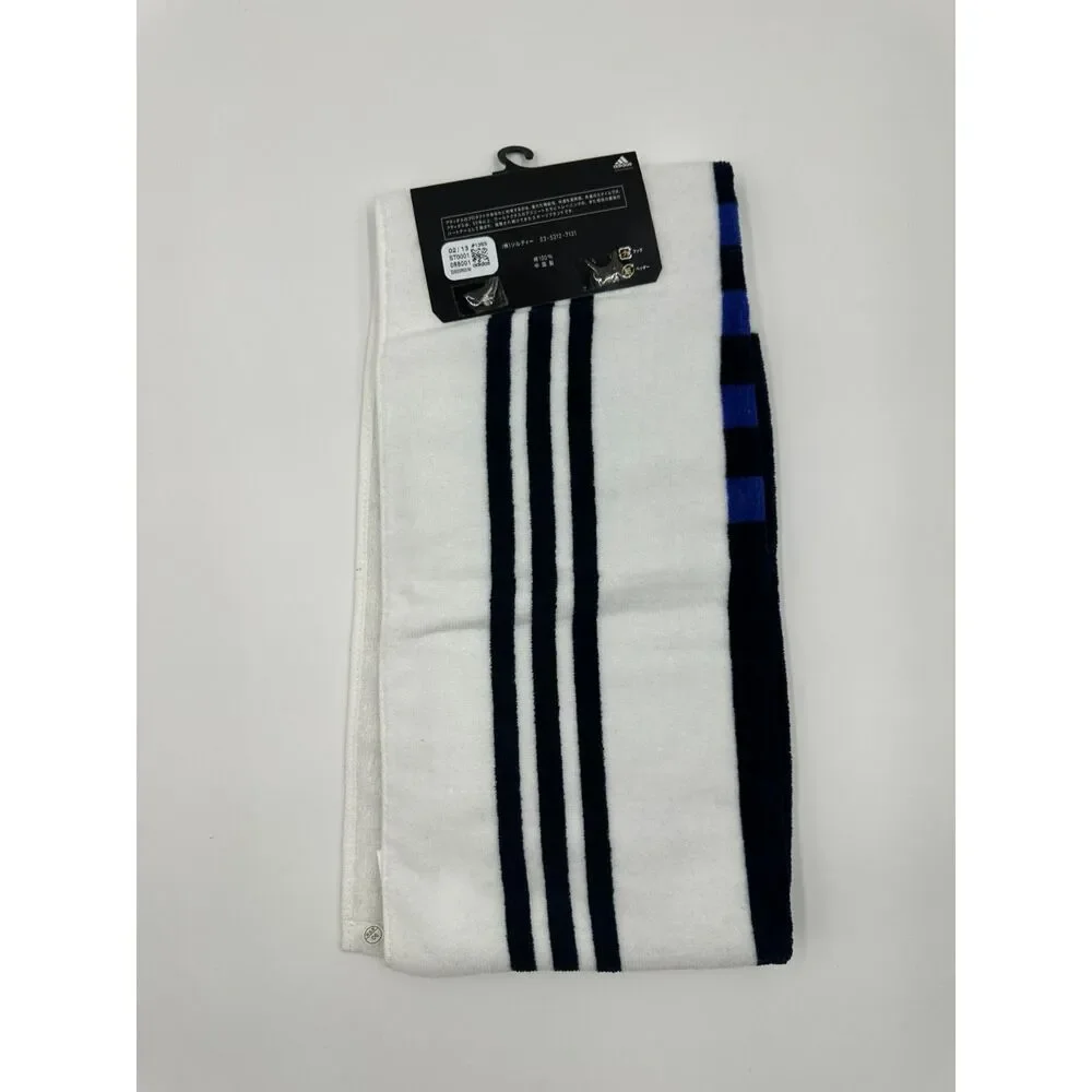 adidas Hand Towel Three Stripes Brand Dual Face 100% Cotton Japan Towel NWT